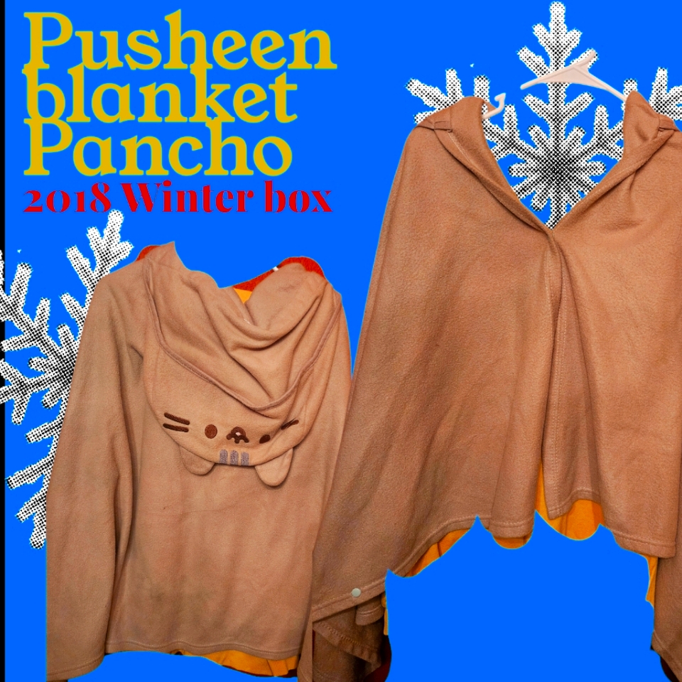 Pusheen Tan Blanket Poncho